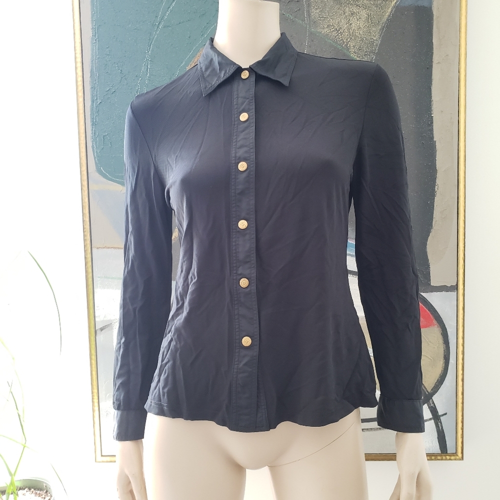Laurèl Jeans | Mesh Button-down Shirt
